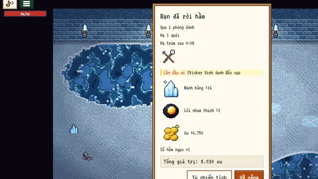 The run's summary on the way out